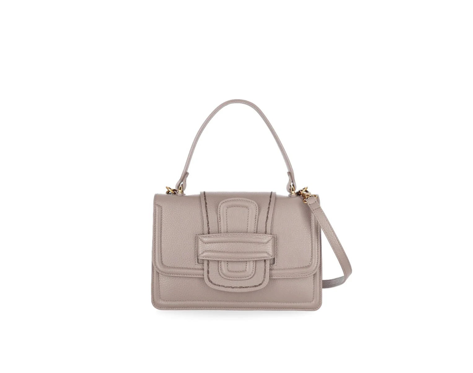 Borsa in pelle Visonà LINDA 20101 Taupe - Pelletteria Allegrini