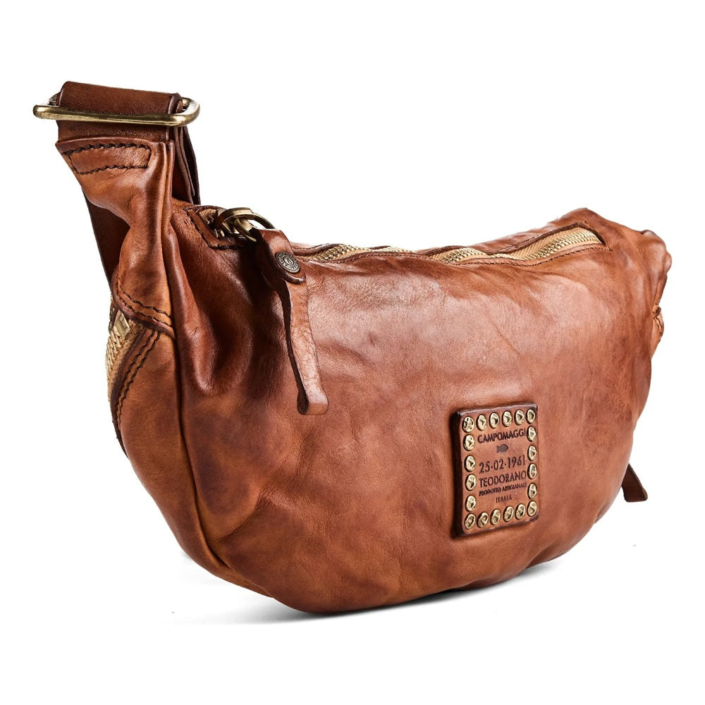 Studded Leather Belt Bag Campomaggi C036430ND-X0007 Cognac