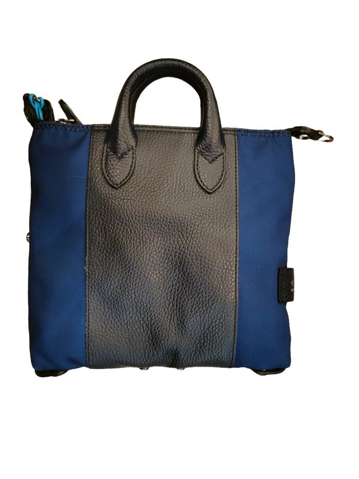 Borsa pelle/tessuto G3 mini Gabs G009908T1 - X2673 Inchiostro blu - Pelletteria Allegrini