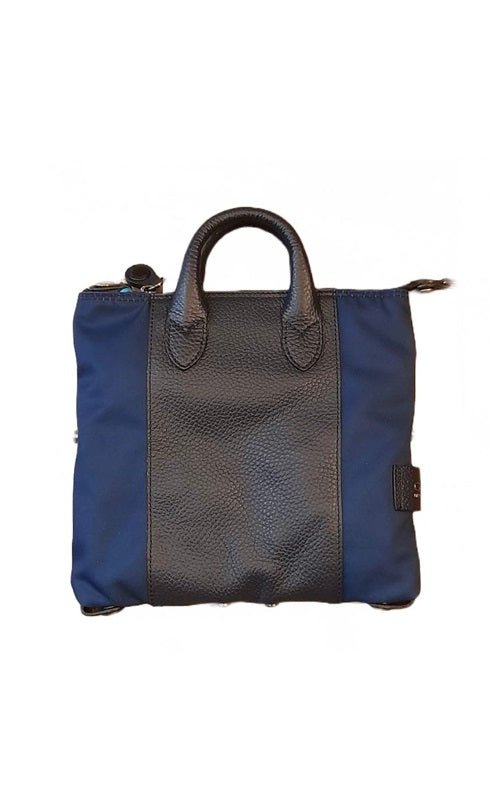 Borsa pelle/tessuto G3 mini Gabs G009908T1 - X2673 Inchiostro blu - Pelletteria Allegrini