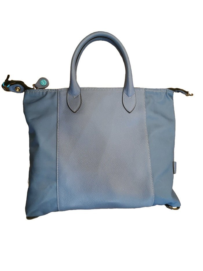 Borsa pelle/tessuto G3 Pop Gabs G000038T2 - X2673 Pacifico - Pelletteria Allegrini