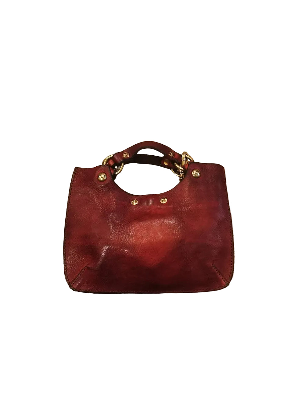 Small Crossbody Leather Bag with heart Campomaggi C034580ND-X3140 Grape