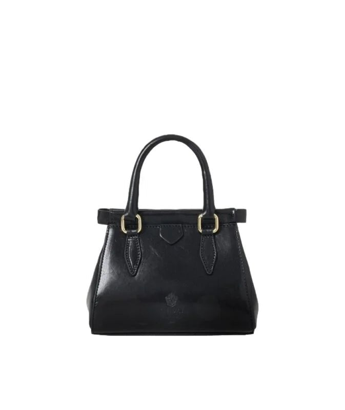 Borsa piccola con tracolla in pelle I Medici 63/2460 Nero - Pelletteria Allegrini