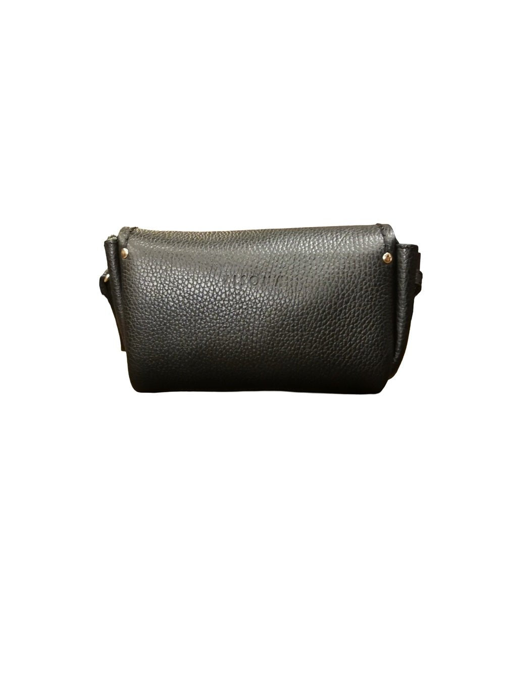 Borsa piccola in pelle con tracolla VISONA' 24805 Nero - Pelletteria Allegrini