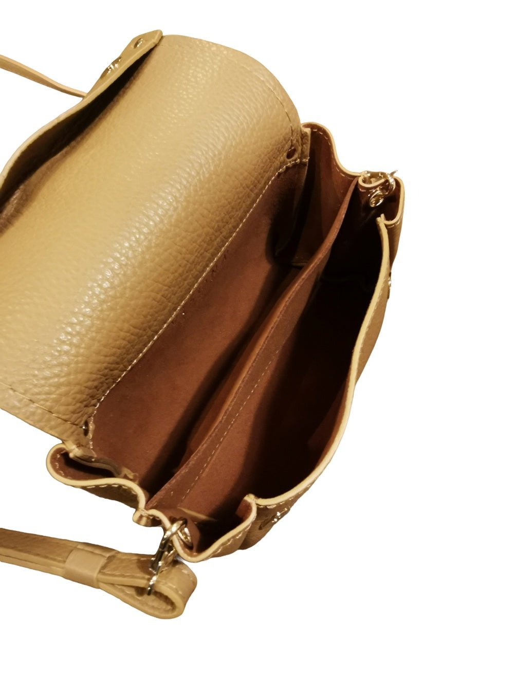 Borsa piccola in pelle con tracolla VISONA' 24805 Quercia - Pelletteria Allegrini