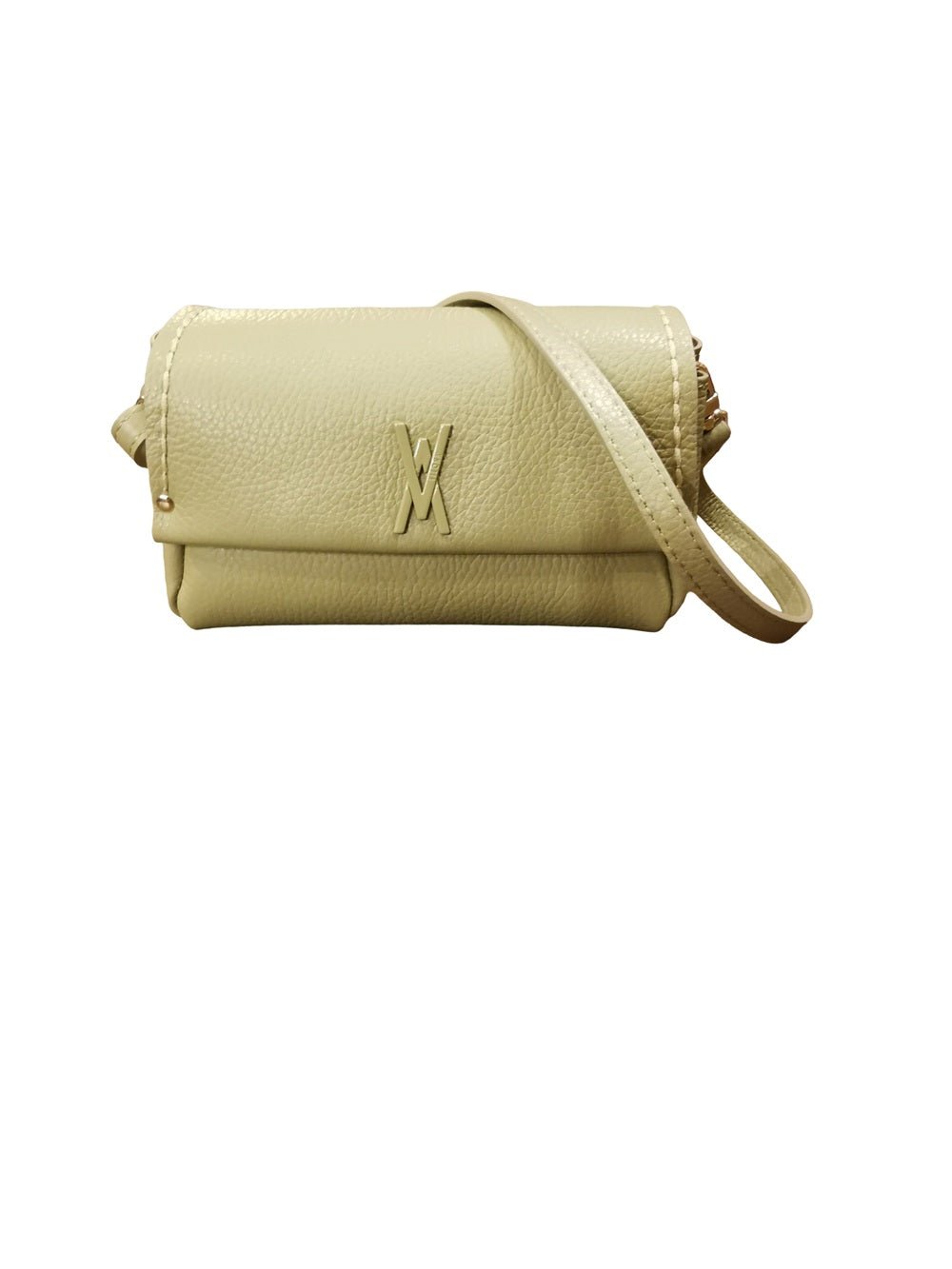 Borsa piccola in pelle con tracolla VISONA' 24805 Vert - Pelletteria Allegrini