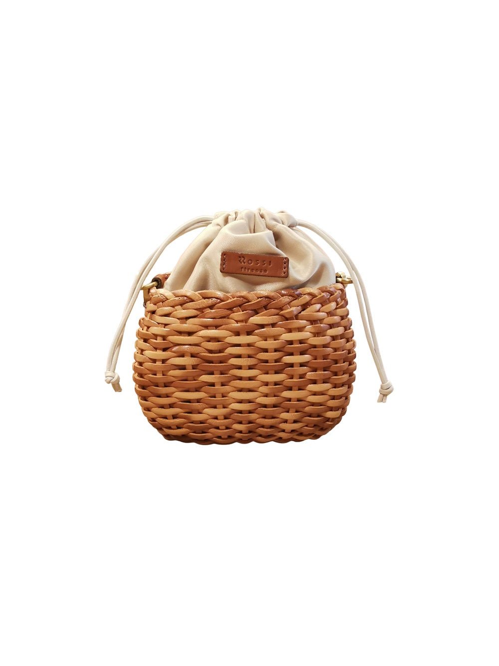 Borsa piccola in pelle intrecciata Bruno Rossi T1 Cuoio - Pelletteria Allegrini