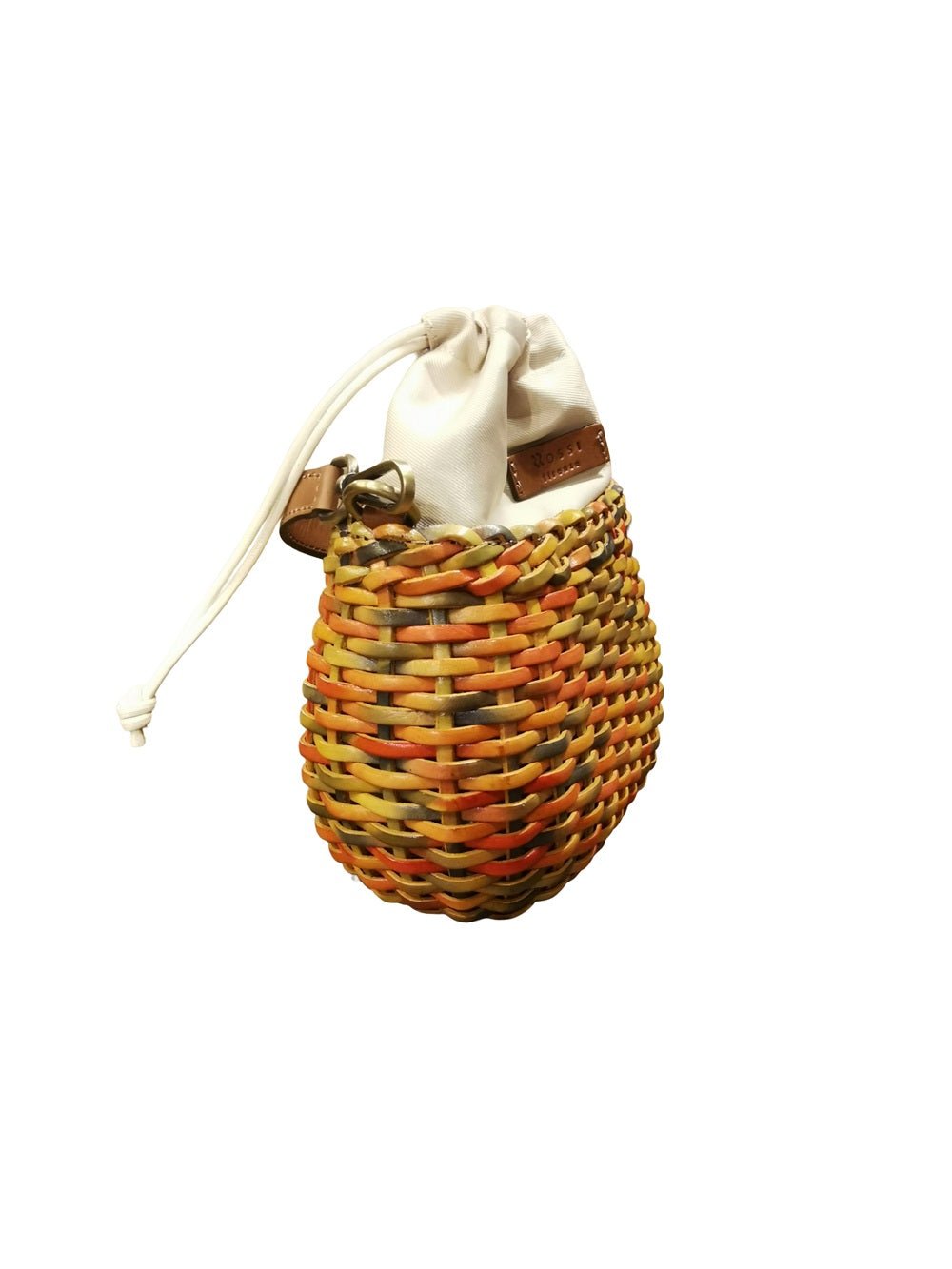 Borsa piccola in pelle intrecciata Bruno Rossi T1 Multicolor - Pelletteria Allegrini