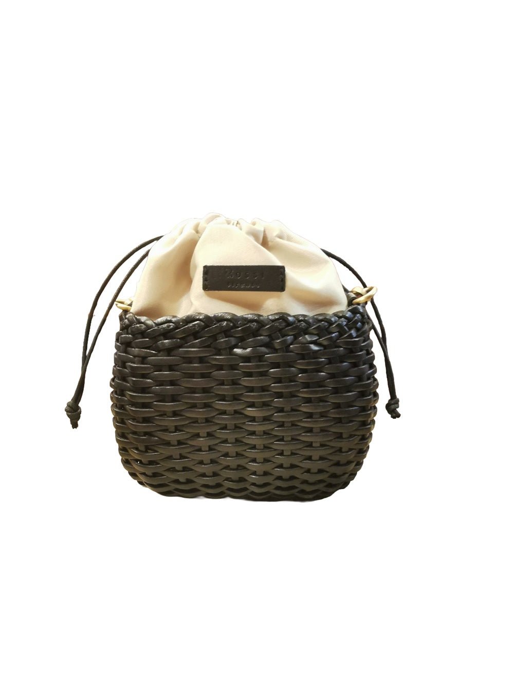 Borsa piccola in pelle intrecciata Bruno Rossi T1 Nero - Pelletteria Allegrini