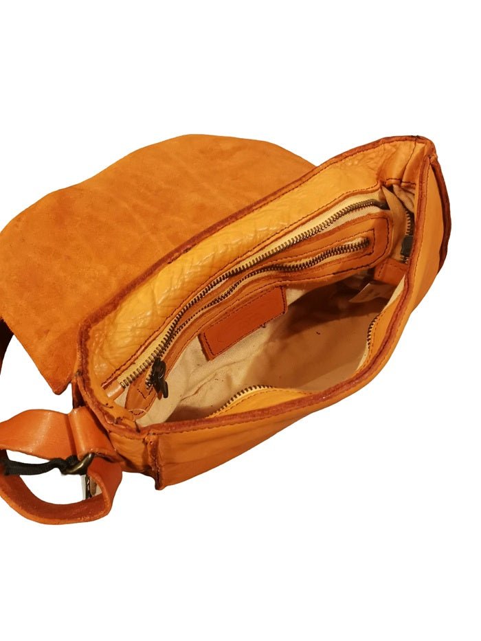 Borsa piccola in pelle Pelletteria Allegrini Filippo 1570 Arancione - Pelletteria Allegrini
