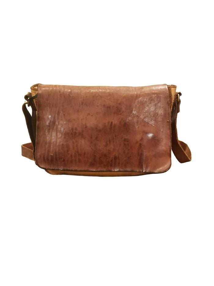 Borsa piccola in pelle Pelletteria Allegrini Filippo 1570 Cognac - Pelletteria Allegrini
