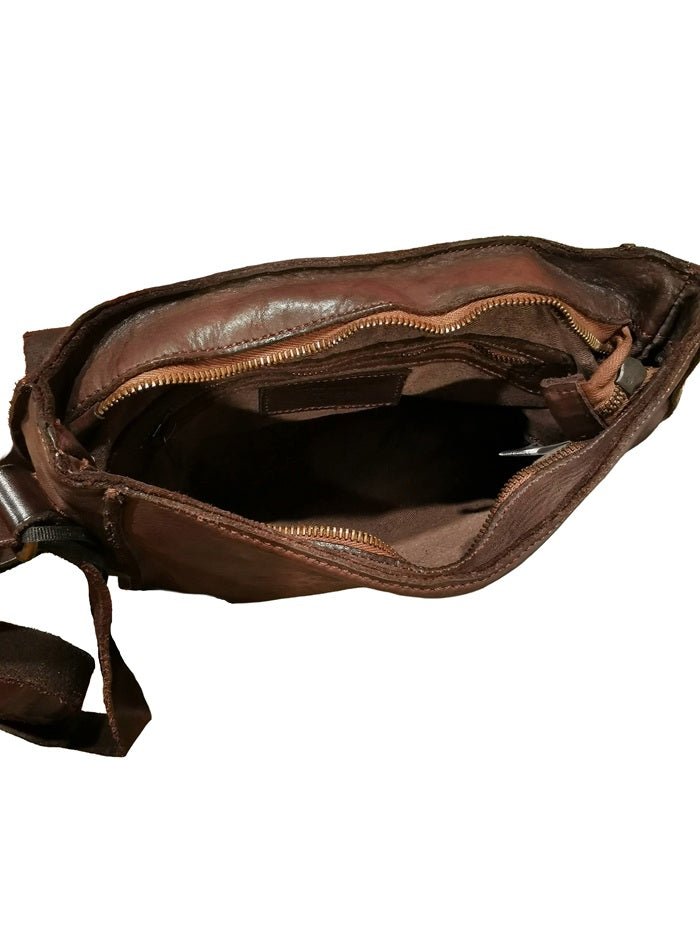 Borsa piccola in pelle Pelletteria Allegrini Filippo 1570 Testa di moro - Pelletteria Allegrini