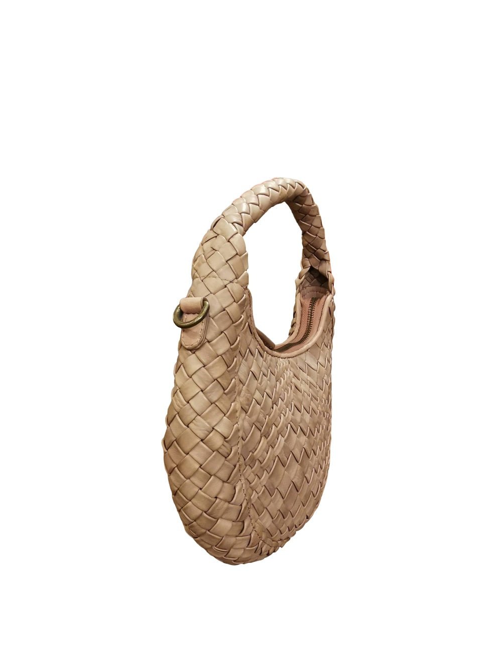 Borsa piccola intrecciata in pelle Visonà ESMERALDA 20300 Mauve - Pelletteria Allegrini