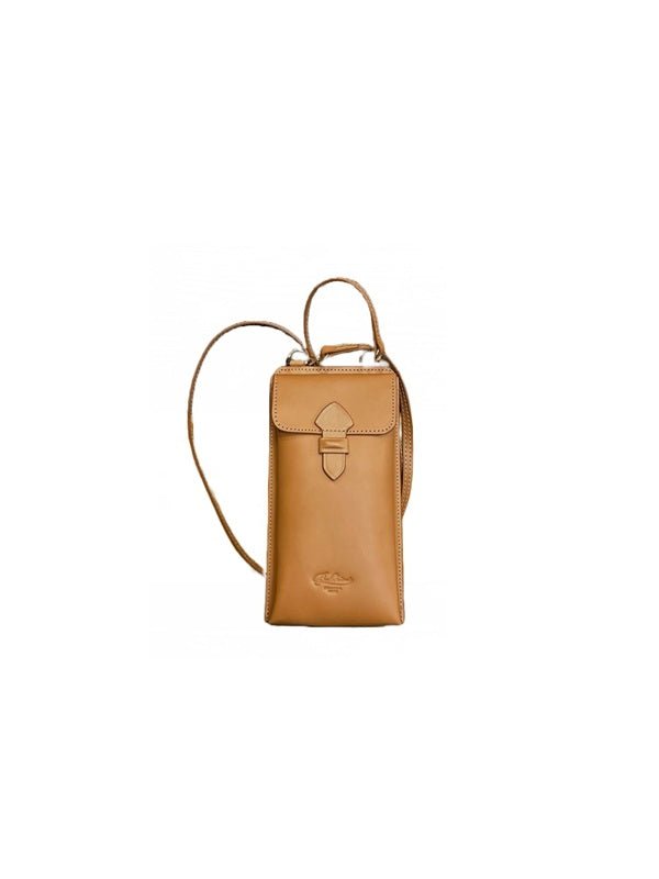 Borsa porta telefono in pelle Boldrini 0645 Naturale - Pelletteria Allegrini