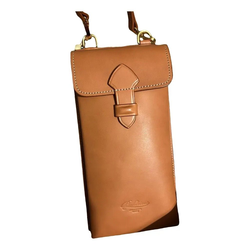 Borsa porta telefono in pelle Boldrini 0645 Naturale - Pelletteria Allegrini