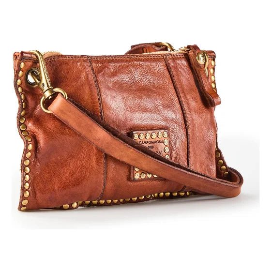 Borsa tracolla Ebe in pelle Campomaggi C044360ND X0007 cognac - Pelletteria Allegrini
