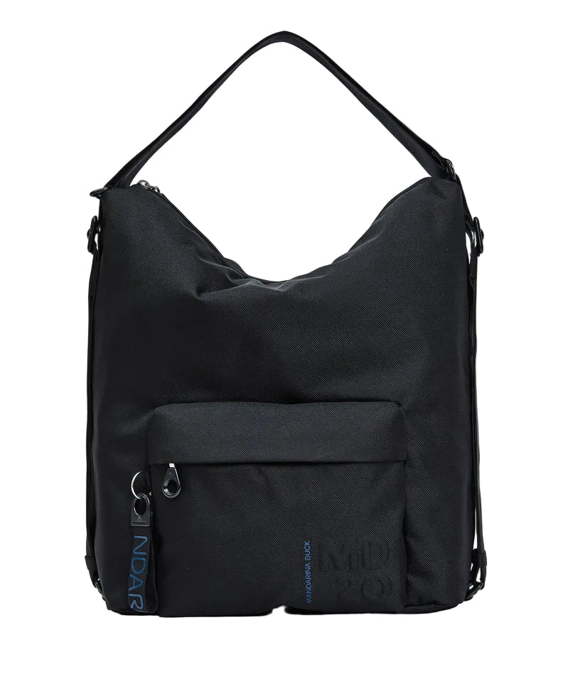 Borsa/zaino in tessuto MD Mandarina Duck P10QMT09 Nero - Pelletteria Allegrini