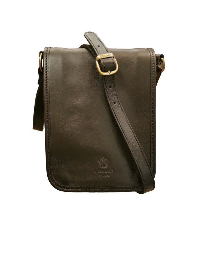 Borsello in pelle I Medici 63/3615 Nero - Pelletteria Allegrini