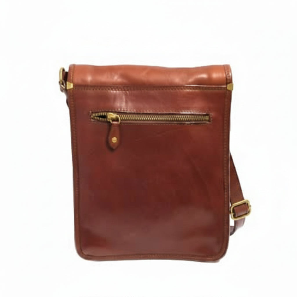 Borsello in pelle I Medici 63/3700 Marrone - Pelletteria Allegrini