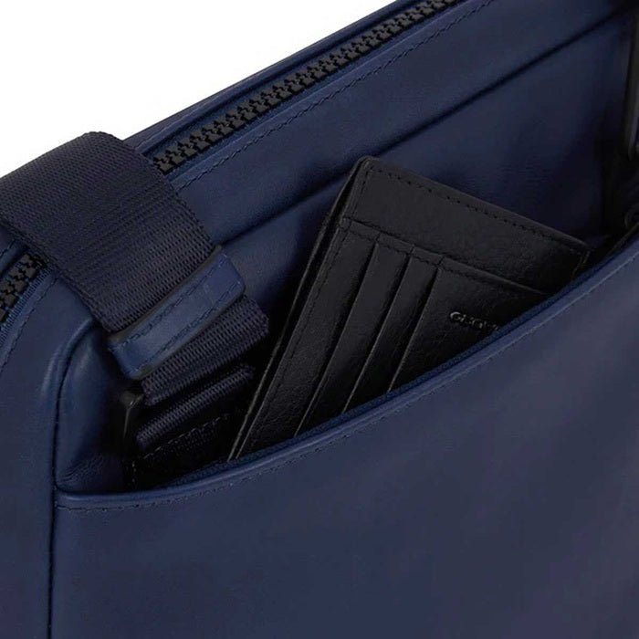 Borsello in pelle per i - Pad Piquadro CA1816W119 Blu - Pelletteria Allegrini