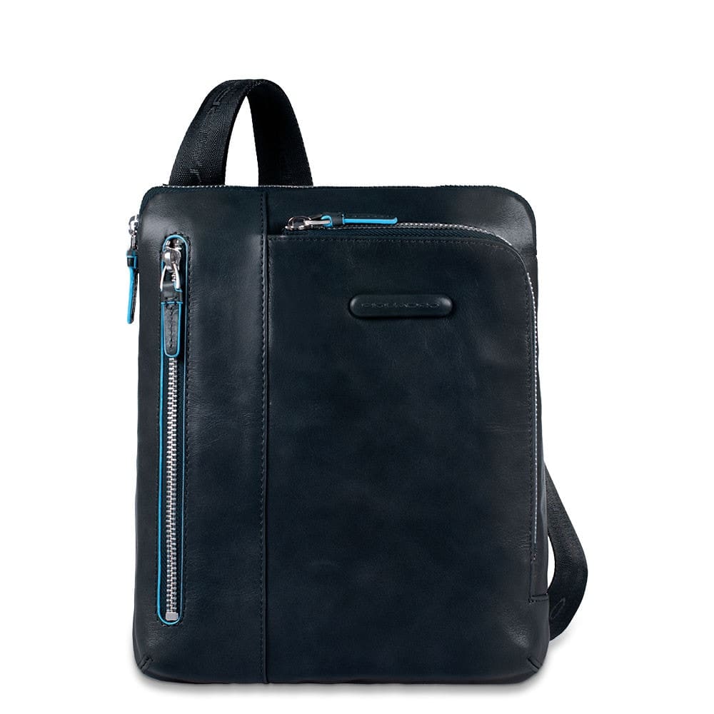 Borsello in pelle porta i - Pad Piquadro CA1816B2 Blu - Pelletteria Allegrini