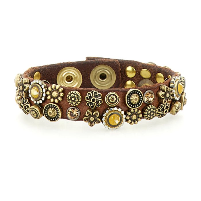 Bracciale Classic in pelle Campomaggi C024010ND X3076 Cognac - Pelletteria Allegrini