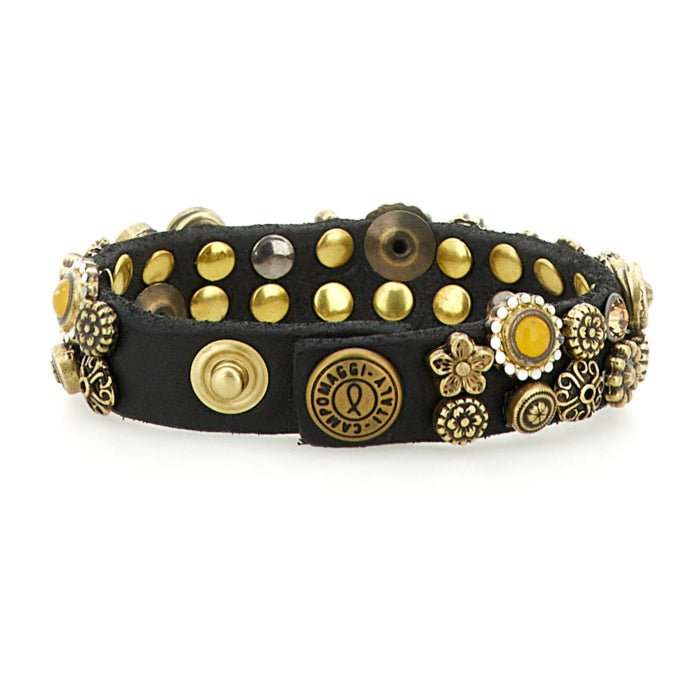 Bracciale Classic in pelle Campomaggi C024010ND X3076 moro - Pelletteria Allegrini
