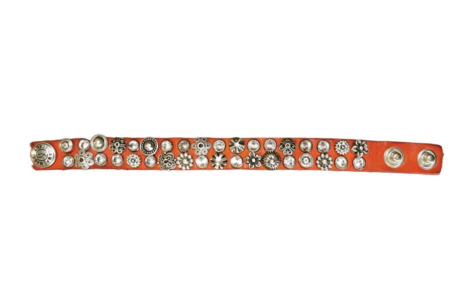 Bracciale Diamante in pelle CAMPOMAGGI C024010ND X2743 Rosso - Pelletteria Allegrini