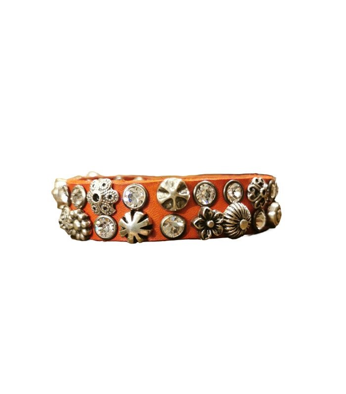 Bracciale Diamante in pelle CAMPOMAGGI C024010ND X2743 Rosso - Pelletteria Allegrini