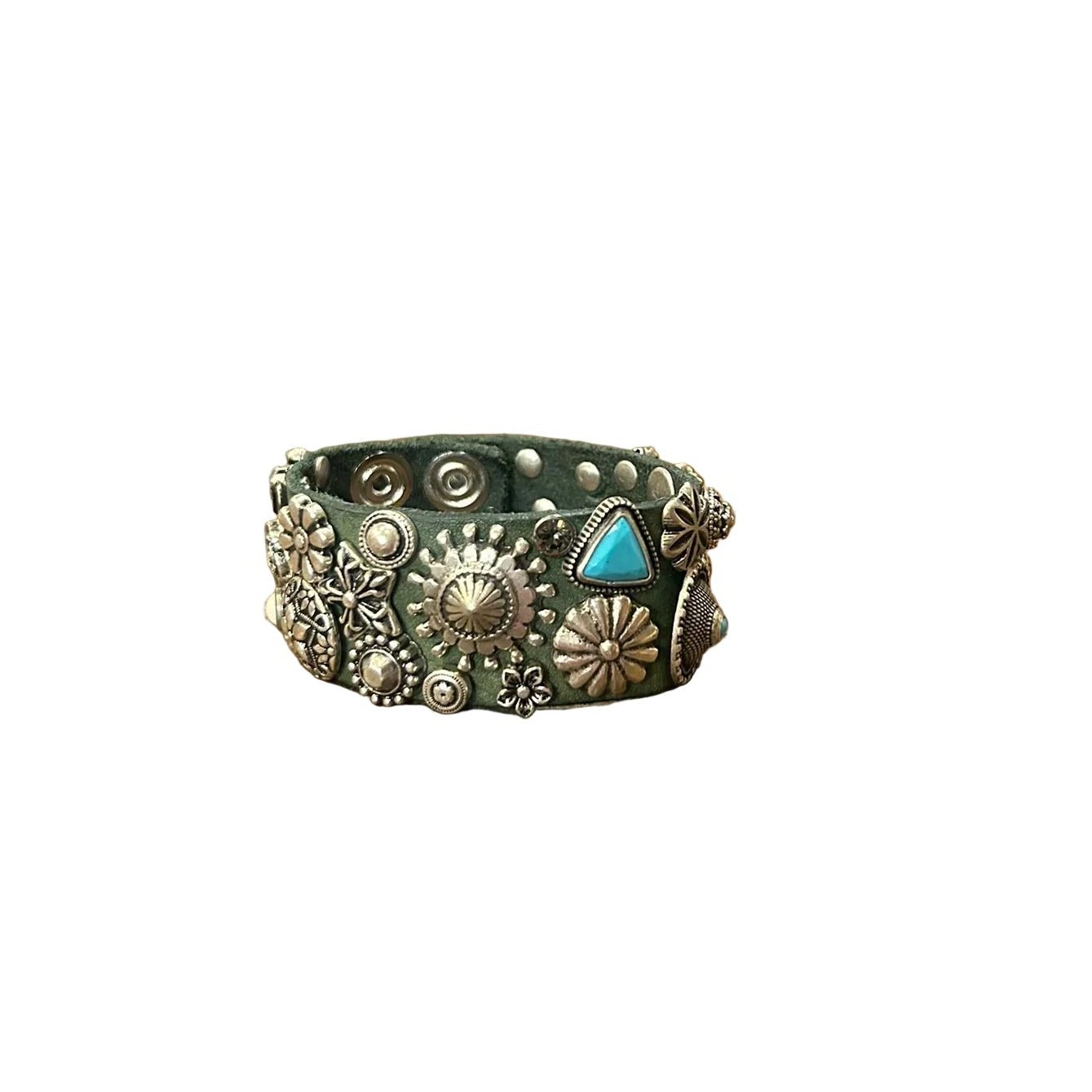 Bracciale in pelle Campomaggi C027200ND X2989 Lago (verde) - Pelletteria Allegrini