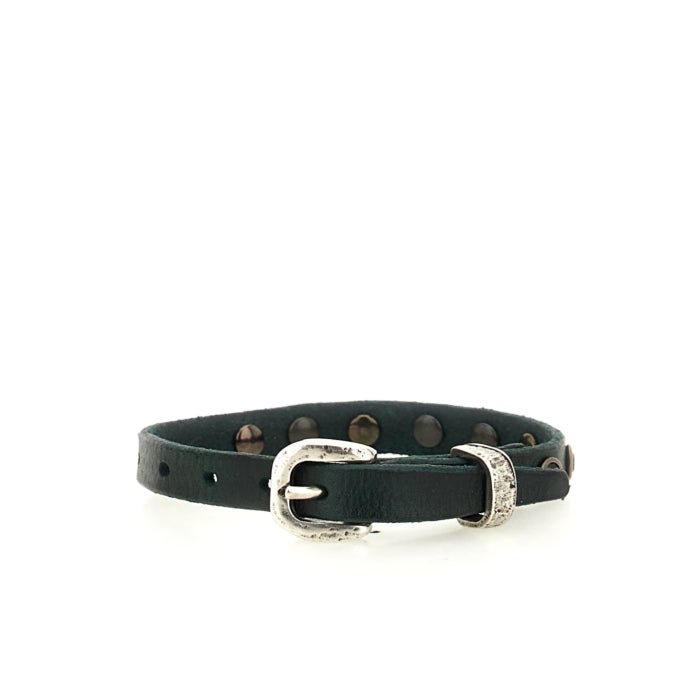 Bracciale Montepulciano in pelle Campomaggi C003390ND X3050 Nero - Pelletteria Allegrini