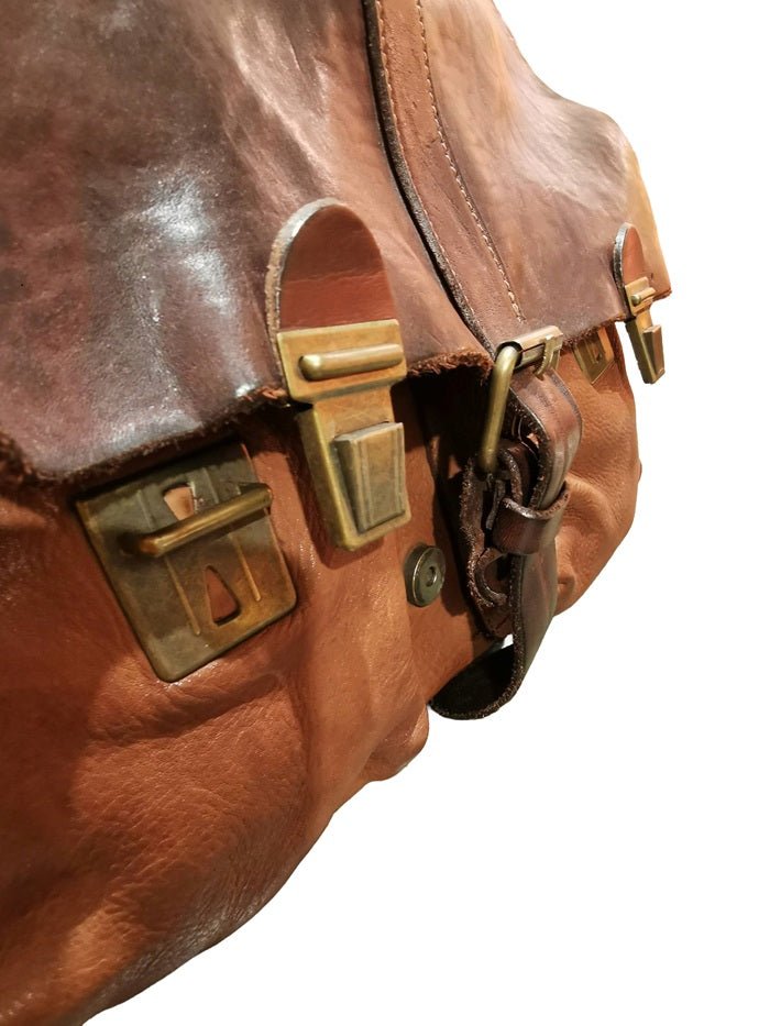Cartella da lavoro in pelle Pelletteria Allegrini Filippo 1299 Marrone - Pelletteria Allegrini