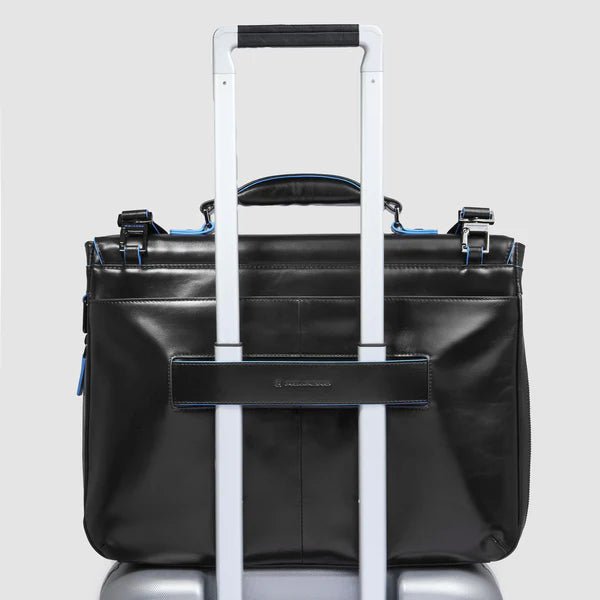 Cartella in pelle con patta Piquadro CA3111B2 Nero - Pelletteria Allegrini