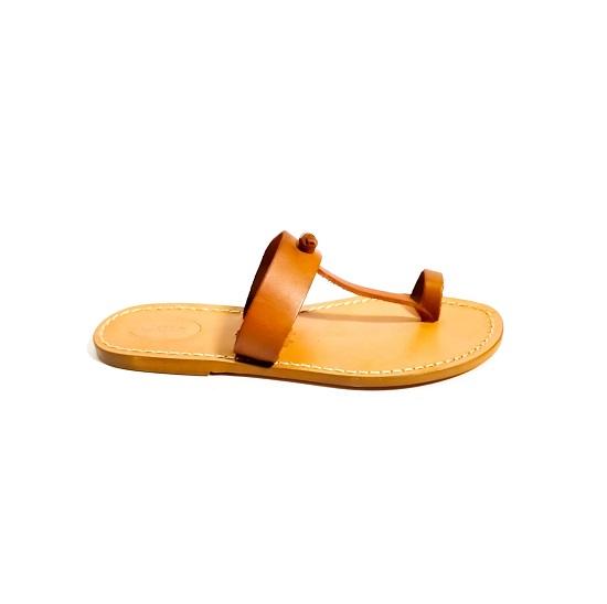 Ciabatta in cuoio infradito donna Pelletteria Allegrini Filippo 554D cuoio - Pelletteria Allegrini