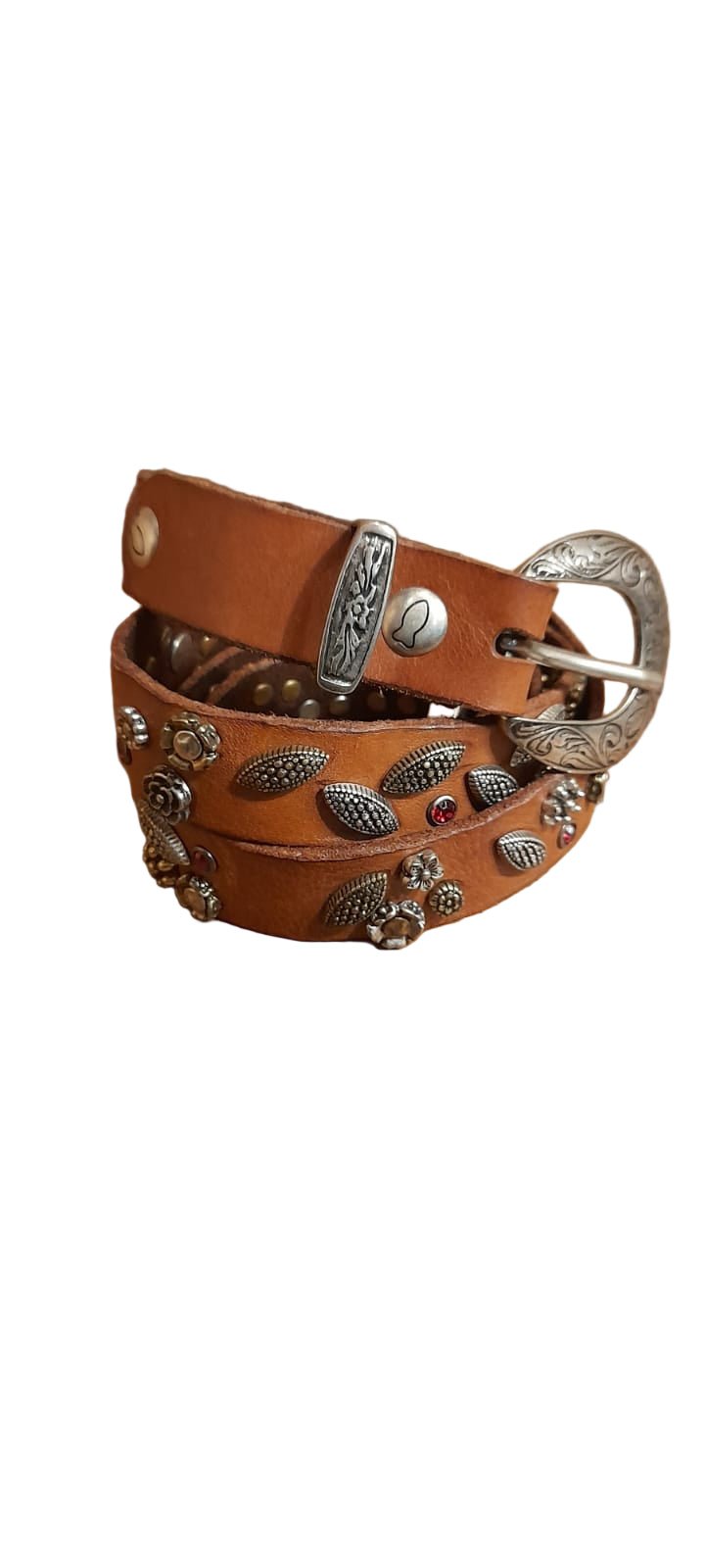 Cintura Bella di Notte in pelle Campomaggi C039630ND X2664 COGNAC - Pelletteria Allegrini