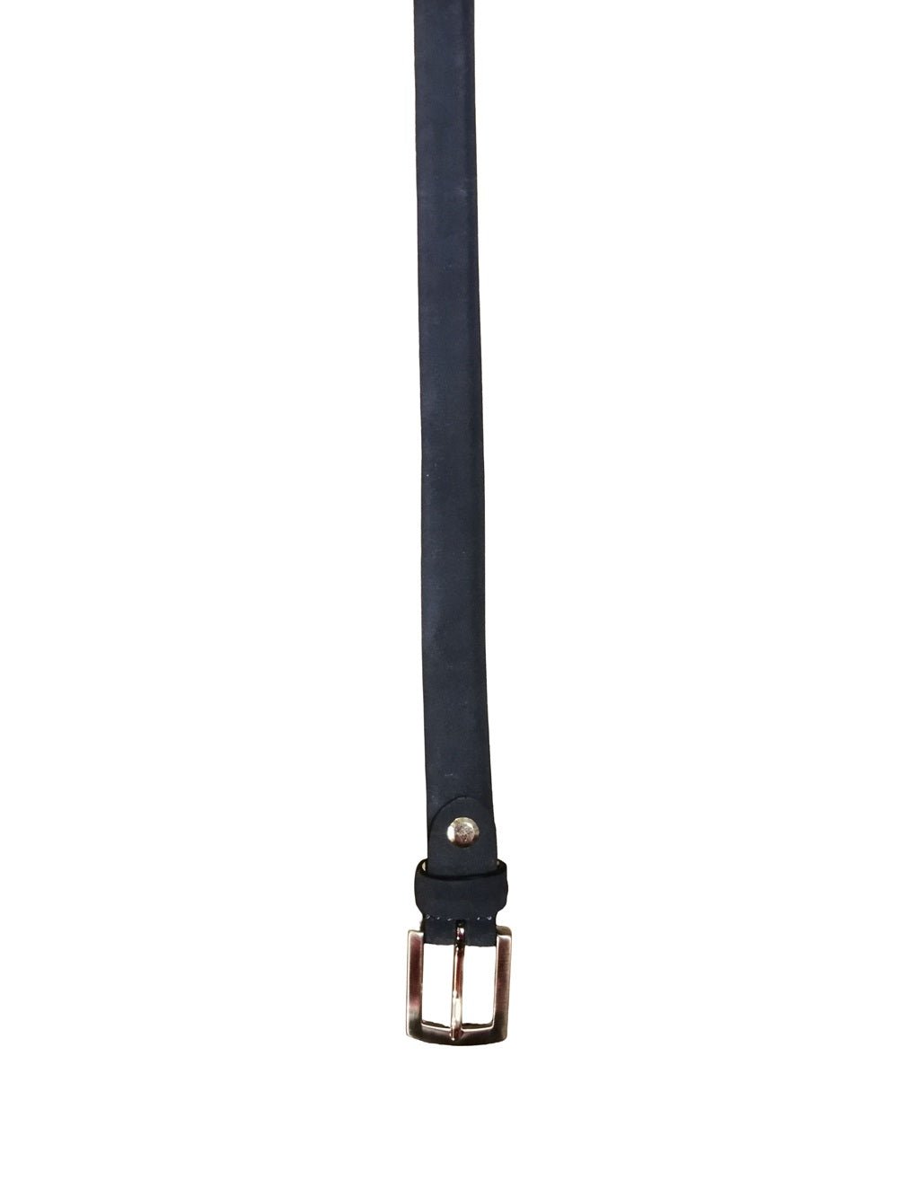 Cintura da donna in pelle scamosciata Pelletteria Allegrini Filippo 2074/20CAM Blu - Pelletteria Allegrini