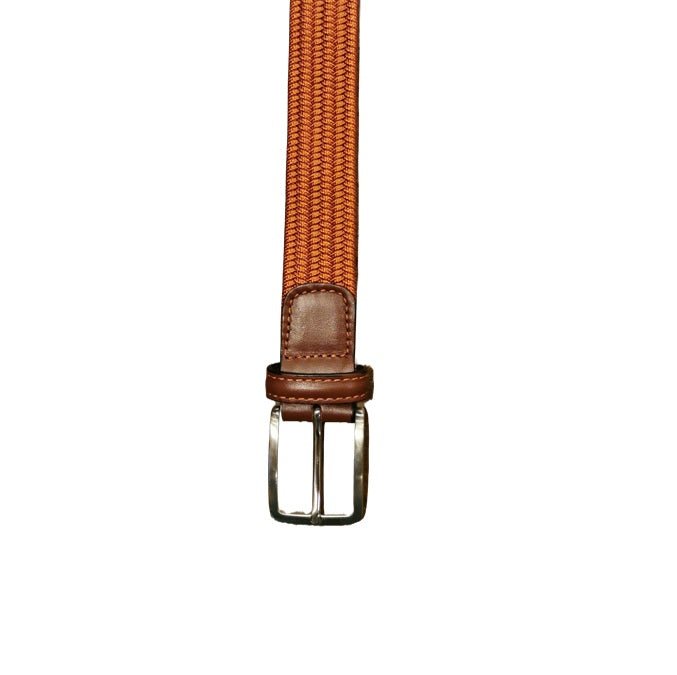 Cintura elasticizzata Pelletteria Allegrini Filippo 6190STOCK ruggine - Pelletteria Allegrini