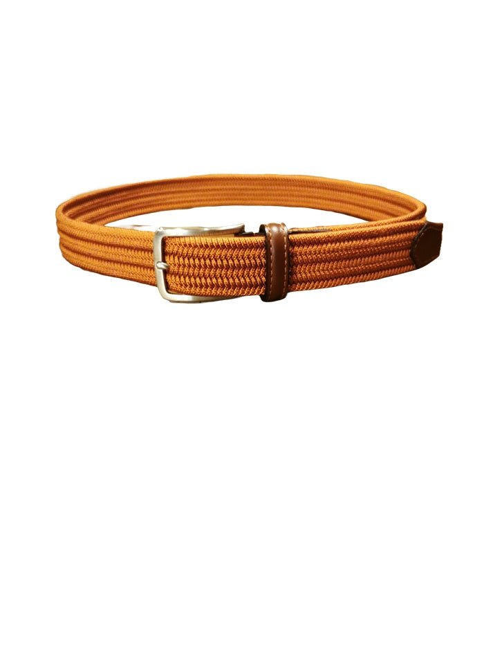 Cintura elasticizzata Pelletteria Allegrini Filippo 6190STOCK ruggine - Pelletteria Allegrini