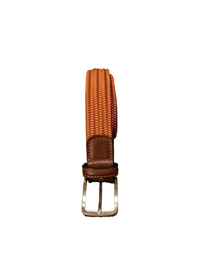 Cintura elasticizzata Pelletteria Allegrini Filippo 6190STOCK ruggine - Pelletteria Allegrini