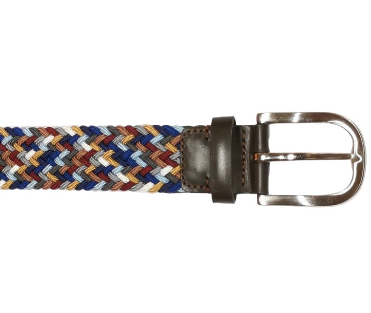 Cintura elasticizzata Pelletteria Allegrini Filippo S37 Bordeaux - Pelletteria Allegrini