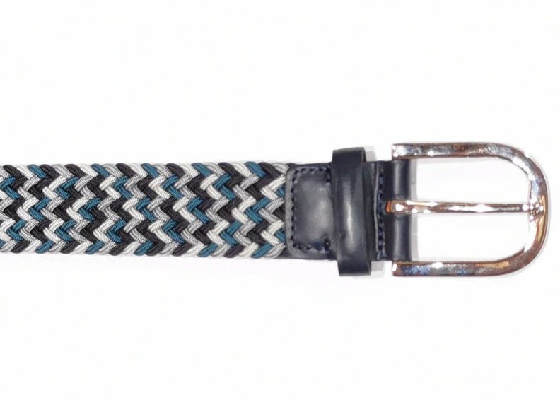 Cintura elasticizzata Pelletteria Allegrini Filippo S37 Ottanio - Pelletteria Allegrini