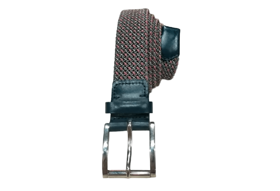Cintura elasticizzata Pelletteria Allegrini Filippo SR055 navy - Pelletteria Allegrini