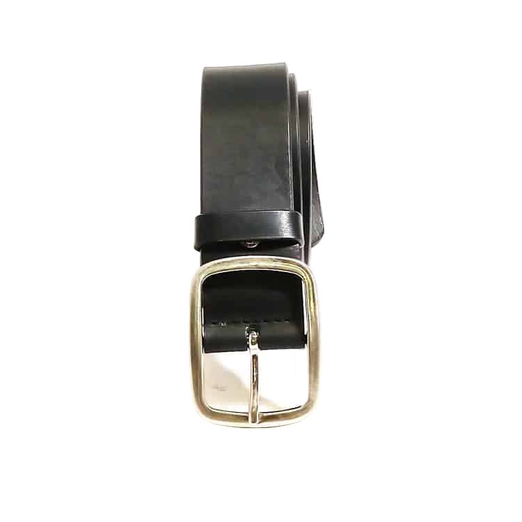Cintura in cuoio con doppia fibbia Pelletteria Allegrini Filippo 1821/40F Nero - Pelletteria Allegrini