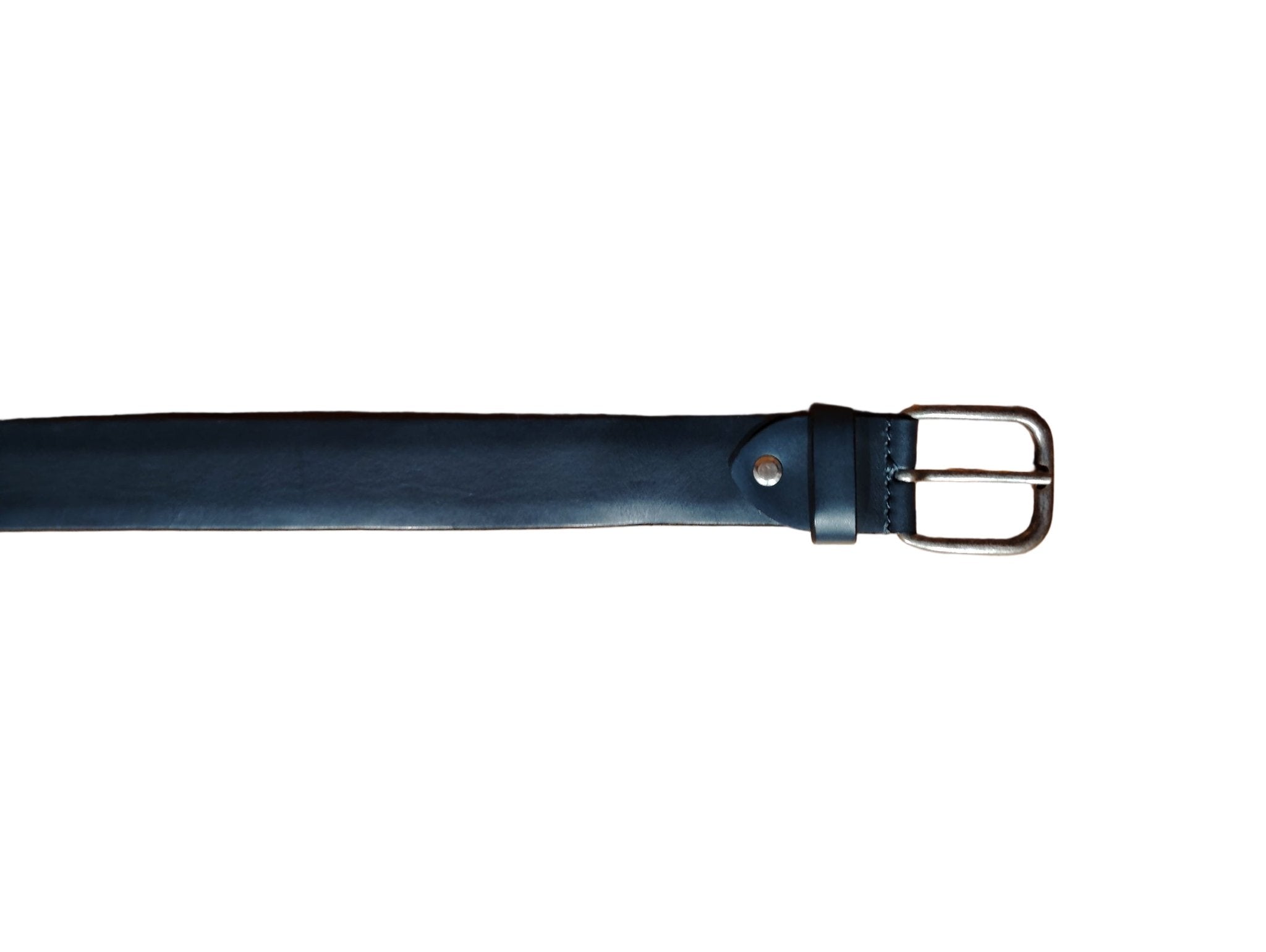 Cintura in cuoio Pelletteria Allegrini Filippo 1611/35 Blu - Pelletteria Allegrini