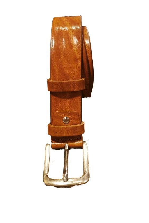 Cintura in Cuoio Pelletteria Allegrini Filippo 280/40L caramello - Pelletteria Allegrini