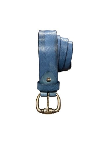 Cintura in cuoio Pelletteria Allegrini Filippo C8951 indaco - Pelletteria Allegrini