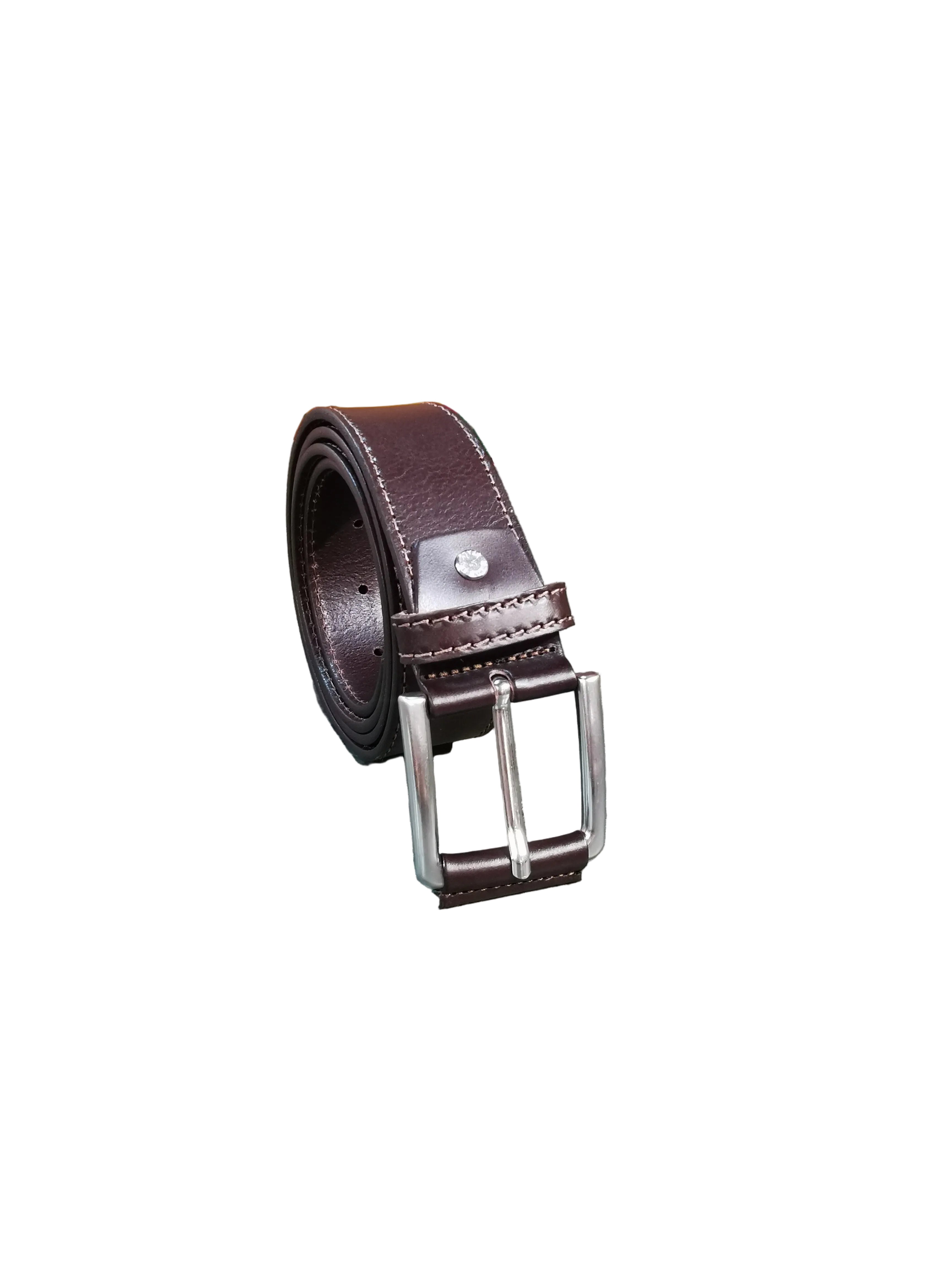 Cintura in pelle alta 4 cm Pelletteria Allegrini Filippo 094/40 Testa di moro