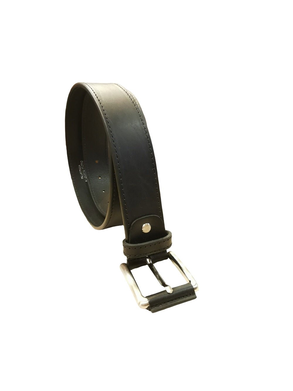 Cintura in pelle alta 4 cm Pelletteria Allegrini Filippo 094/40 Nero - Pelletteria Allegrini
