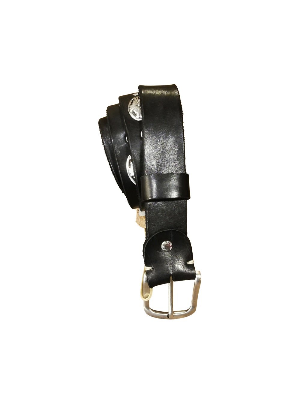 Cintura in pelle con borchie Pelletteria Allegrini Filippo CT132/35 Nero - Pelletteria Allegrini