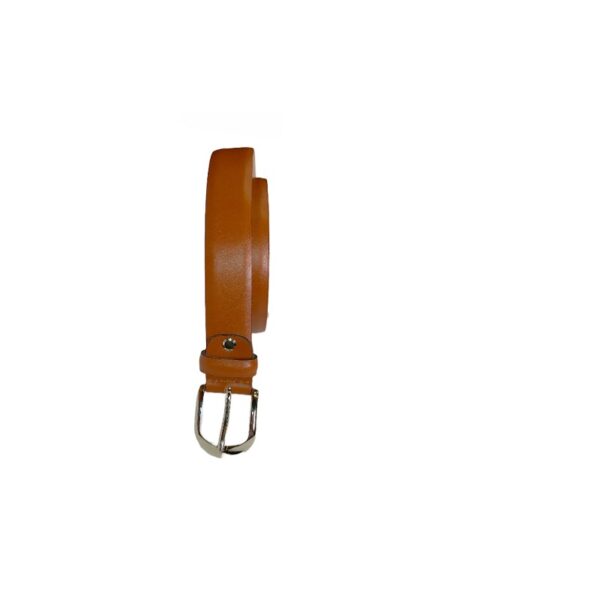 Cintura in pelle con fibbia arrotondata Pelletteria Allegrini Filippo 5102 Cuoio - Pelletteria Allegrini